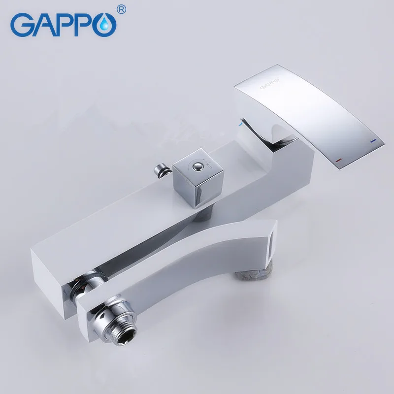 GAPPO bathroom shower faucet mixer for cold and hot water waterfall wall shower head chrome Shower tap G2407-8