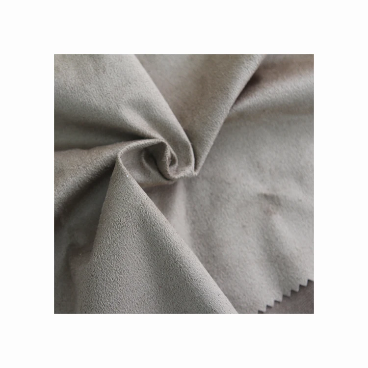 High quality 100 polyester suede fabric brushed velvet fabric