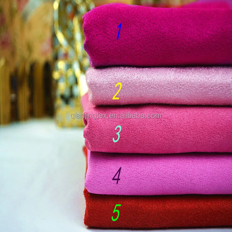Высококачественная Полированная Полиэстеровая микрофибра, Полиэстеровая замшевая ткань