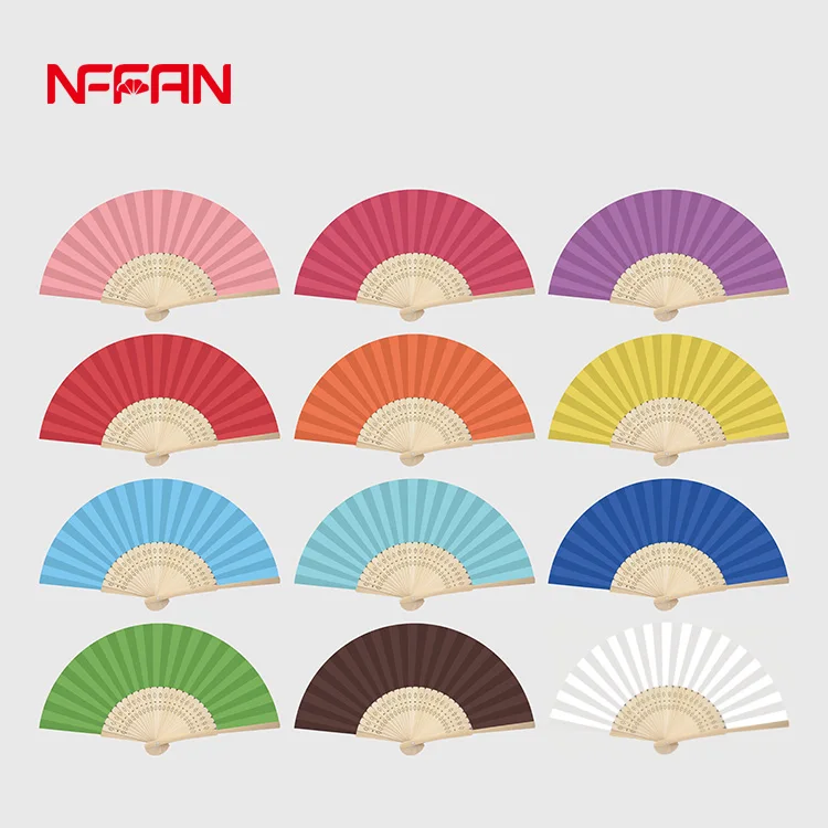 Customized High Quality Wedding Bamboo Folding Hand Fan Personalized Handheld Fan for Wedding