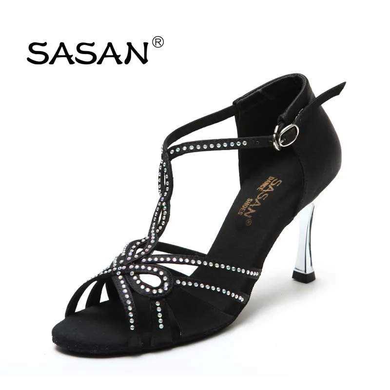 
Latin Dance Shoes For Women Dance Satin Salsa Dance Shoes High Heel Dance Shoes 