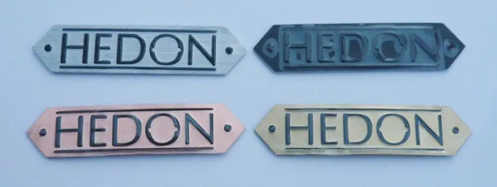 3M glue letters HEDON engraved car emblem badges,custom car emblem badges,badge custom