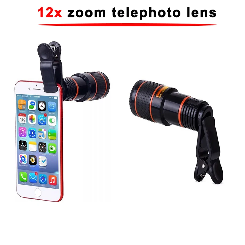 LIGINN best selling consumer electronics mobile accessories 12X Zoom optical Telescope lens for Christmas gift