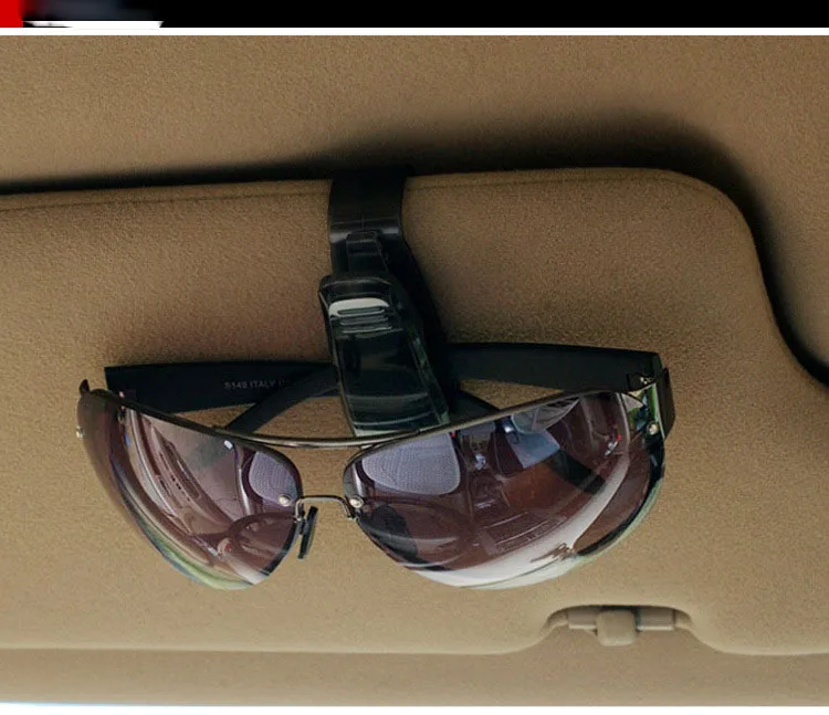 Plastic Auto car vehicle sun visor sunglasses holder portable car Eyeglasses glasses Ticket Holder clip