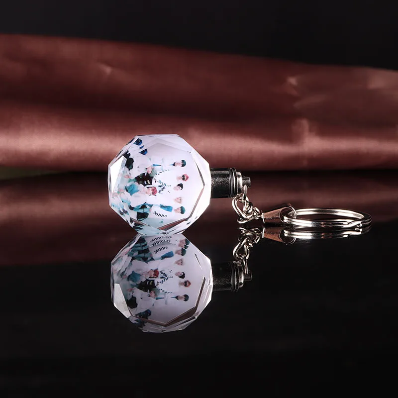 
Promotional Gift Crystal Led Keychain For Giveaways 