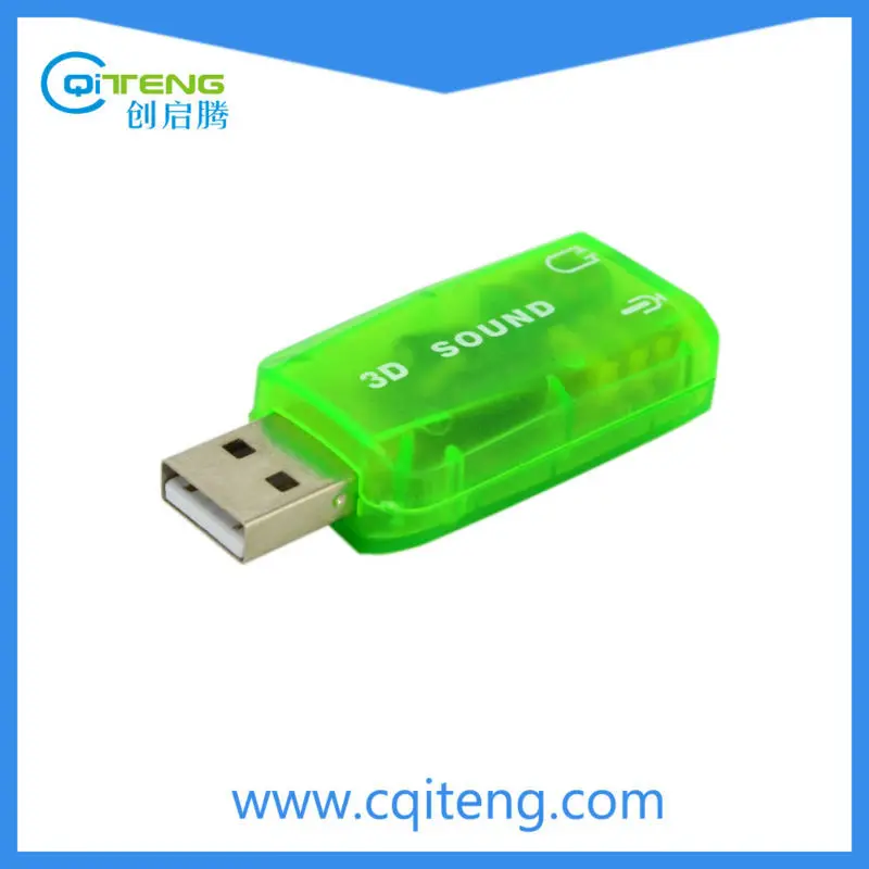 Шэньчжэнь USB до 5.1 звуковая карта, внешний USB для 3D аудио звуковая карта адаптер
