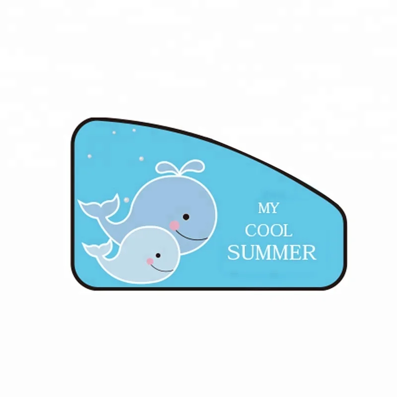 Jutien  Small Wholesale Auto Magnet Car Cute Cartoon Sun Shade Curtain For Baby/Women