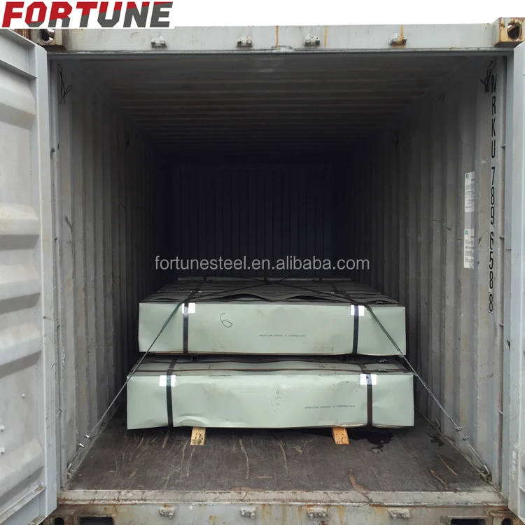 Shanghai Color Metal Galvanized and galvalume zinc corrugated roofing iron steel sheet price