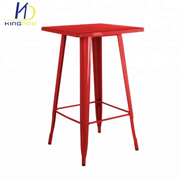 Popular Classic Design Outdoor Indoor Available Industrial Metal High Bar Table