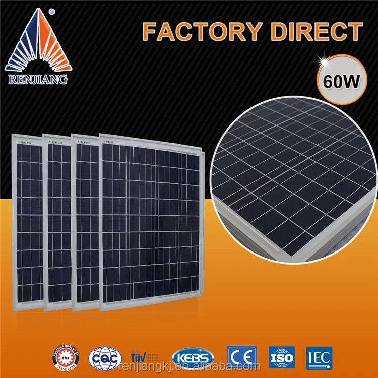 best price hot sale 60W new or second hand solar panels