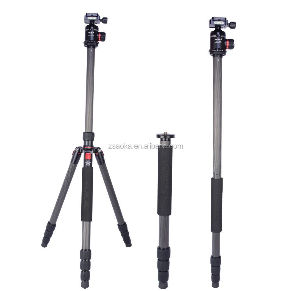 
High quality professional carbon fiber travel tripod for dslr camera 