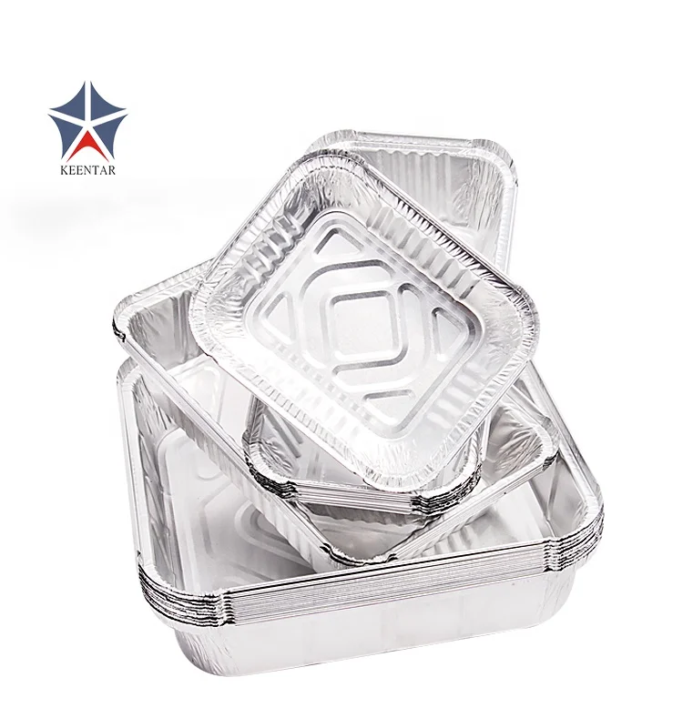 
BBQ Disposable Baking Aluminum Foil Trays,Food Aluminum Takeaway Container 
