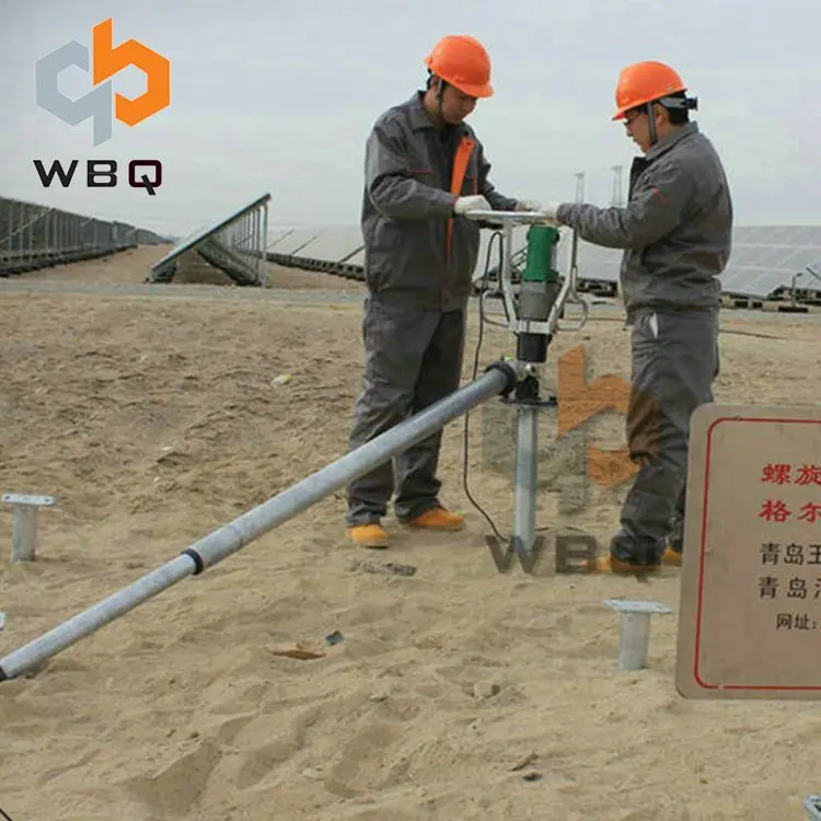 Mini Spiral Screw Pile Driver For Pile Driving And Extracting