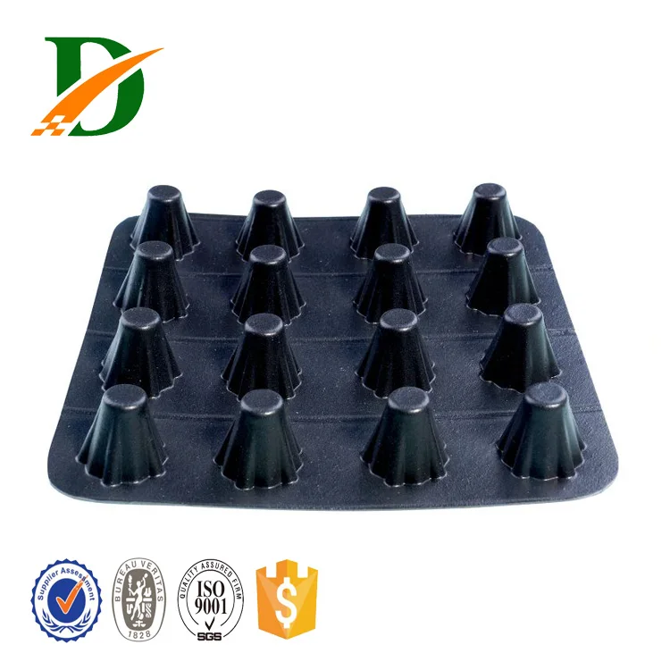 Диммированный дренажный картон, мембрана, используемая в качестве основания, настенный дренажный коврик