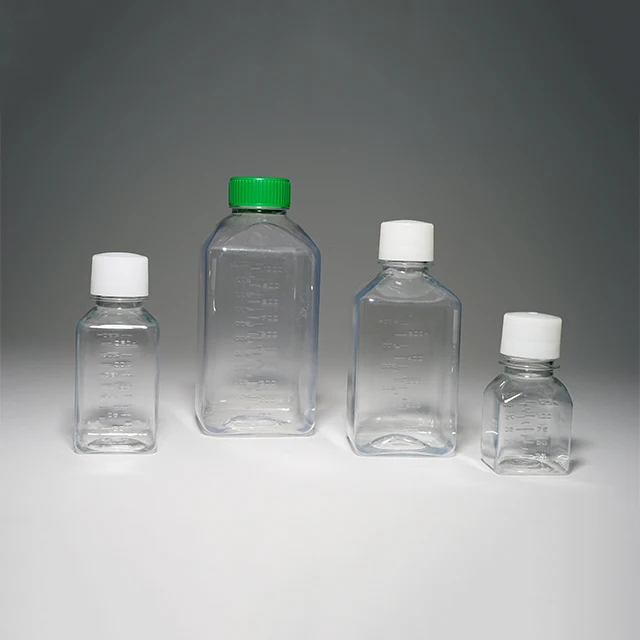 Medical science Pet laboratory bottle 1000 ml sterile media bottle petg petg media bottles
