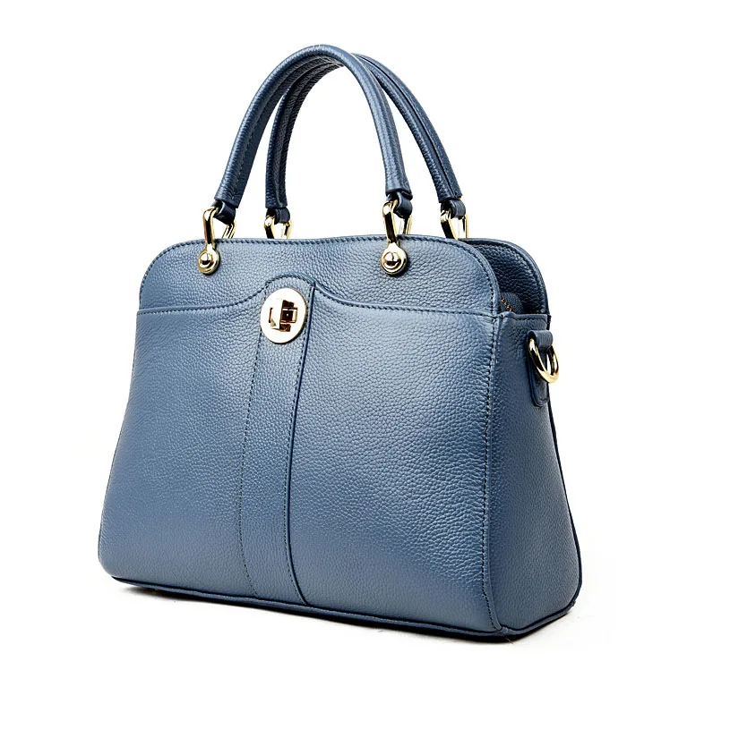 
2019 new design trendy model product genuine pebble pattern cow-skin leather PVC luxury ladies bags handbags for women 