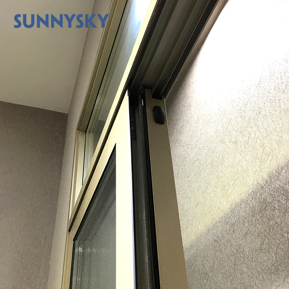 Foshan made popular design Nice aluminium frame sliding glass window