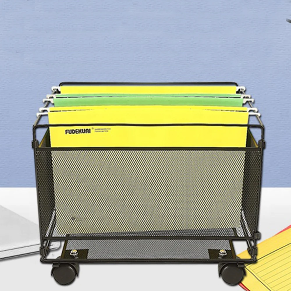 Vertical metal wall certificate office mesh stand wire hanging a4 a5 size expanding plastic pp magazine organizer file holder