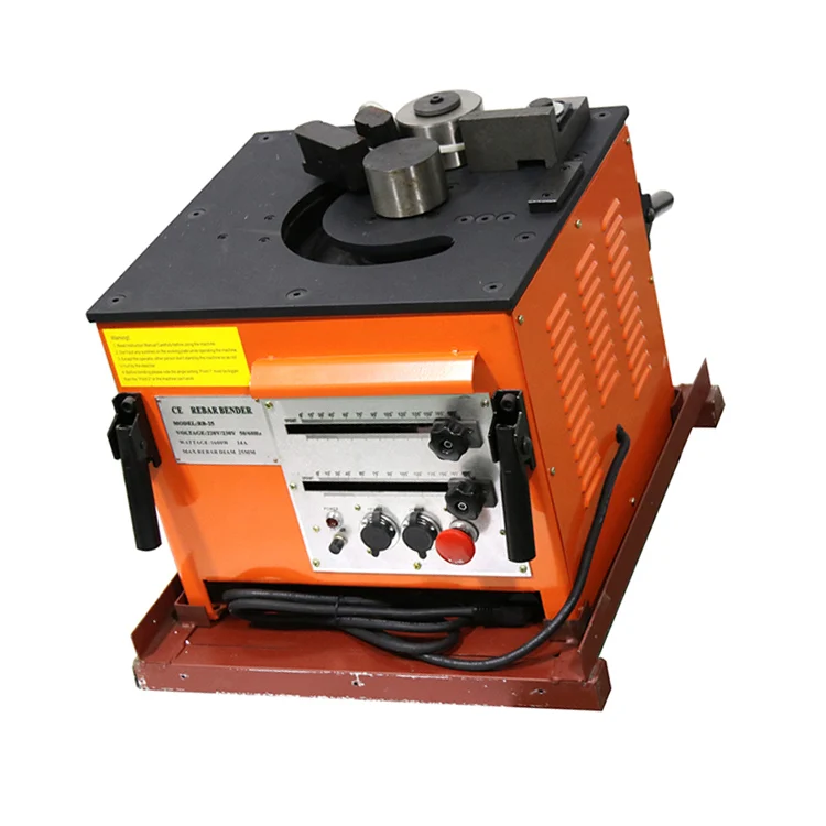 RB-32 Single phase rebar bender construction steel bar bending machine 32mm electrical rebar bender