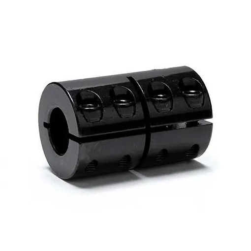 29mm OD And 45mm Length 12mm x 12mm Rigid Coupling Black Oxide Steel One-Piece Clamp Style Shaft Collar