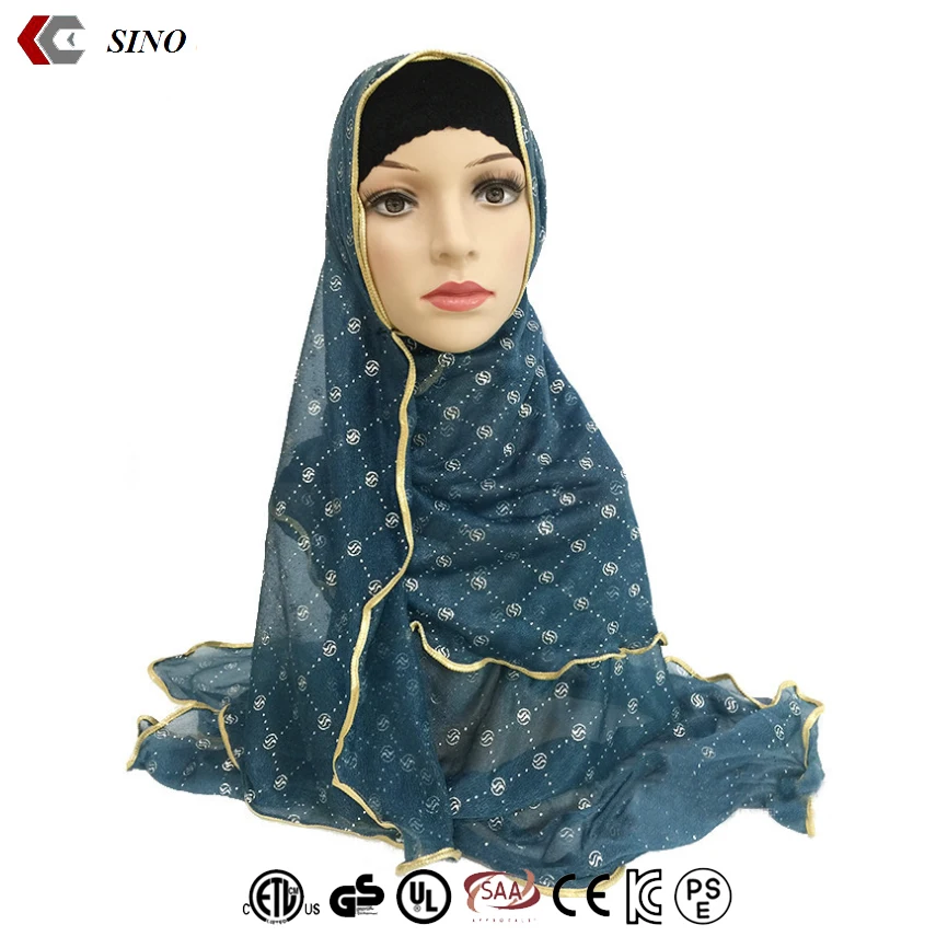 Red sari muslim bandana for women custom arabic cap hijab bonnet muslim turban hijab islamic cap headscarf