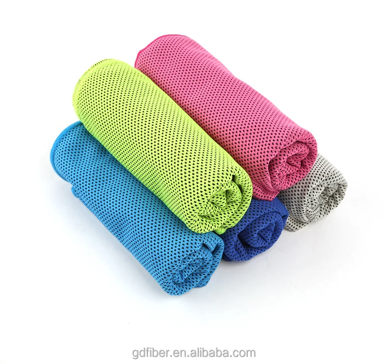 March Expo Wholesale Women Workout Fitness Absorbent Quick Dry PVA Cooling Towel Square Neck Cooling Scarf