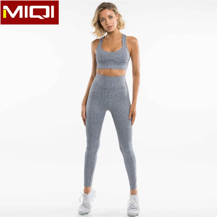 Athletic Bra Set Fitness Clothes Private Label Gym Women Yoga Wear Activewear Sets