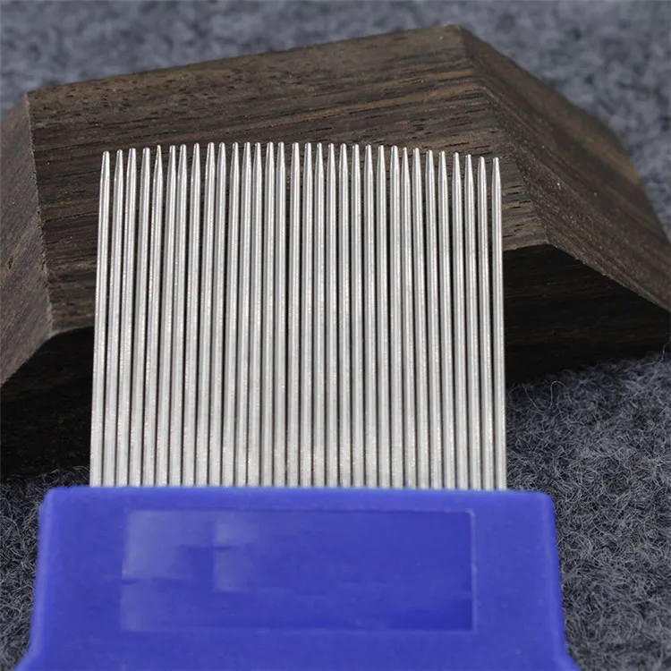 Factory custom hair combs stainless steel wholesale metal hair comb