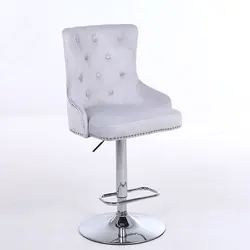 Wholesale China Supplier popular fabric swivel bar stool high chair