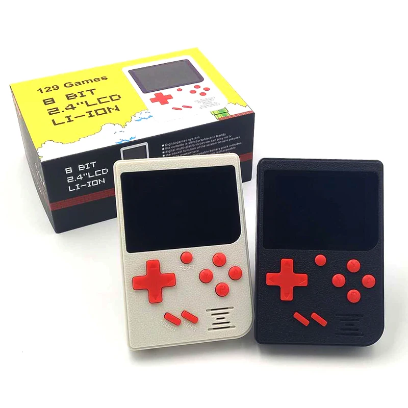 2018 NEW Hot Sell RETRO Mini Handheld Game Console Portable Built-in 129 Video Games Player