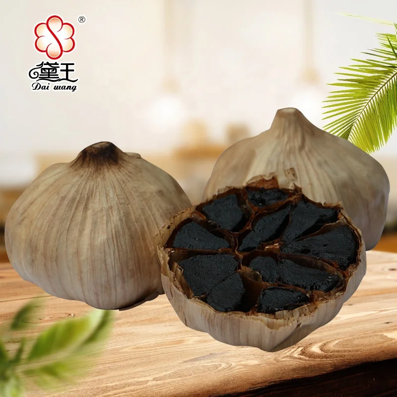 Free sample Dried whole bulb  black garlic Fermented organic black garlic