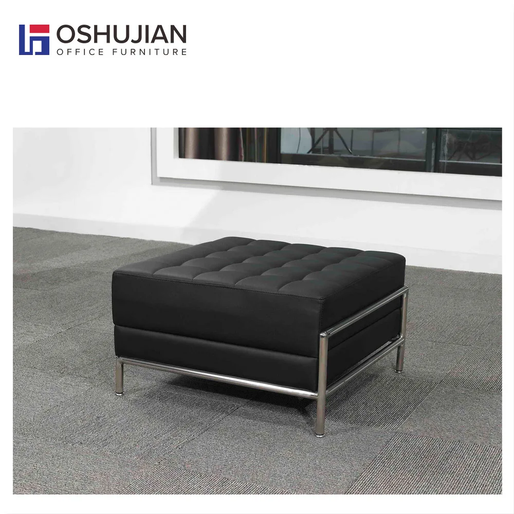 Classical design cheap waiting area sofa with PU cover