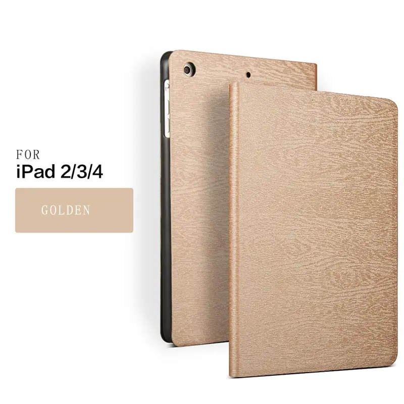 Shockproof tree texture Pu leather magnetic tablet cover for ipad 234cases for ipad 4th generation case