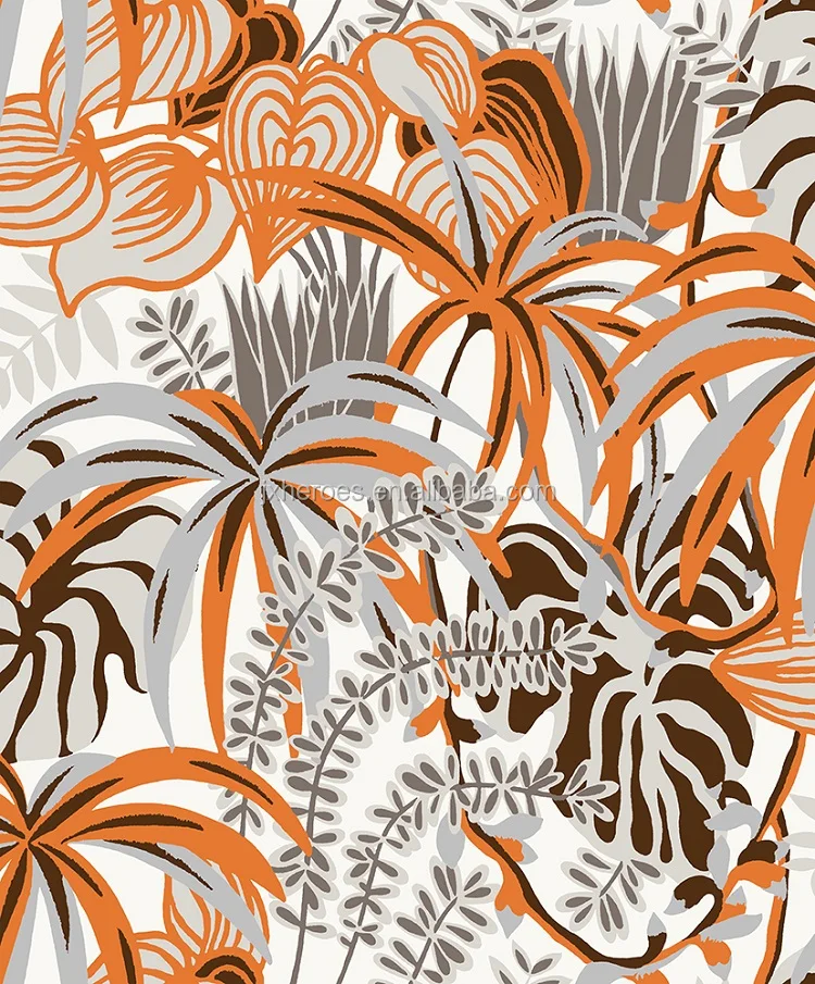 Southeast Asia Tropical Rainforest Nature Style Home Decorative Wallpaper