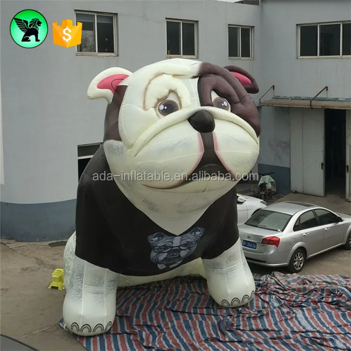 5m Giant Inflatable Animal Unhappy Dog Inflatable / Sad Bulldog A795