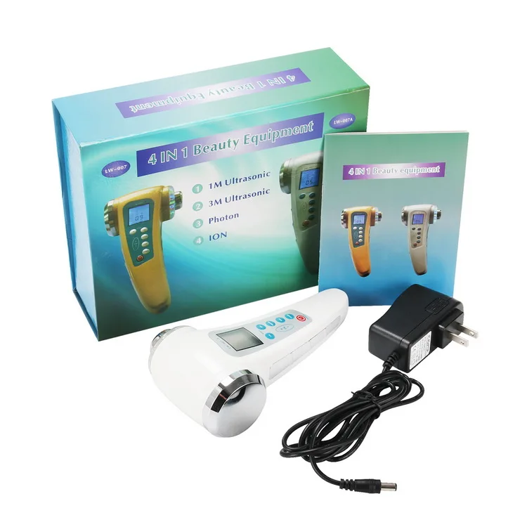 Portable handheld ion ultrasound   beauty machine  SC396    Facial Firming  Led Light Therapy   Device