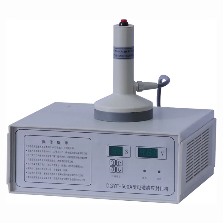 GLF-500 для пластиковых крышек для бутылок ручной алюминиевой фольги индукции уплотнитель жары