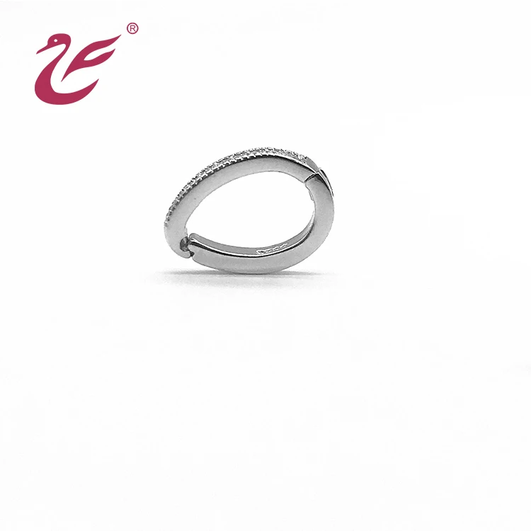 Застежка-карабин из серебра 925 пробы для браслетов и