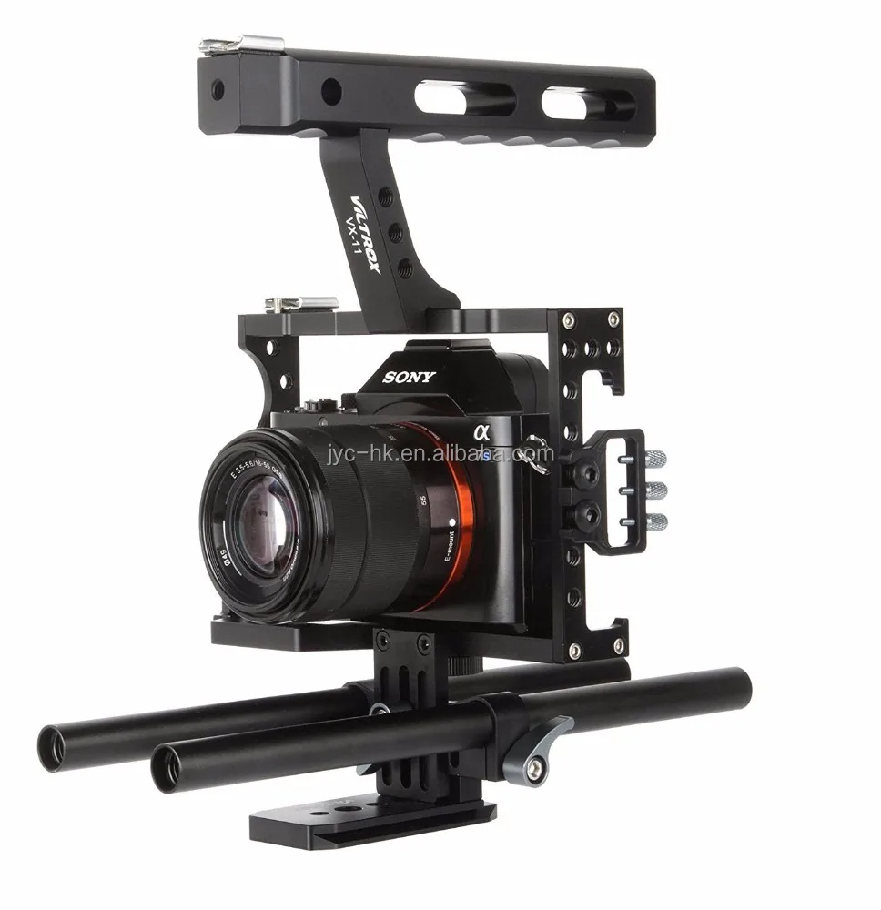 Video Recording Camera Accessory VILTROX VX-11 DSLR Rod Rig Camera Video Cage Kit & Handle Grip