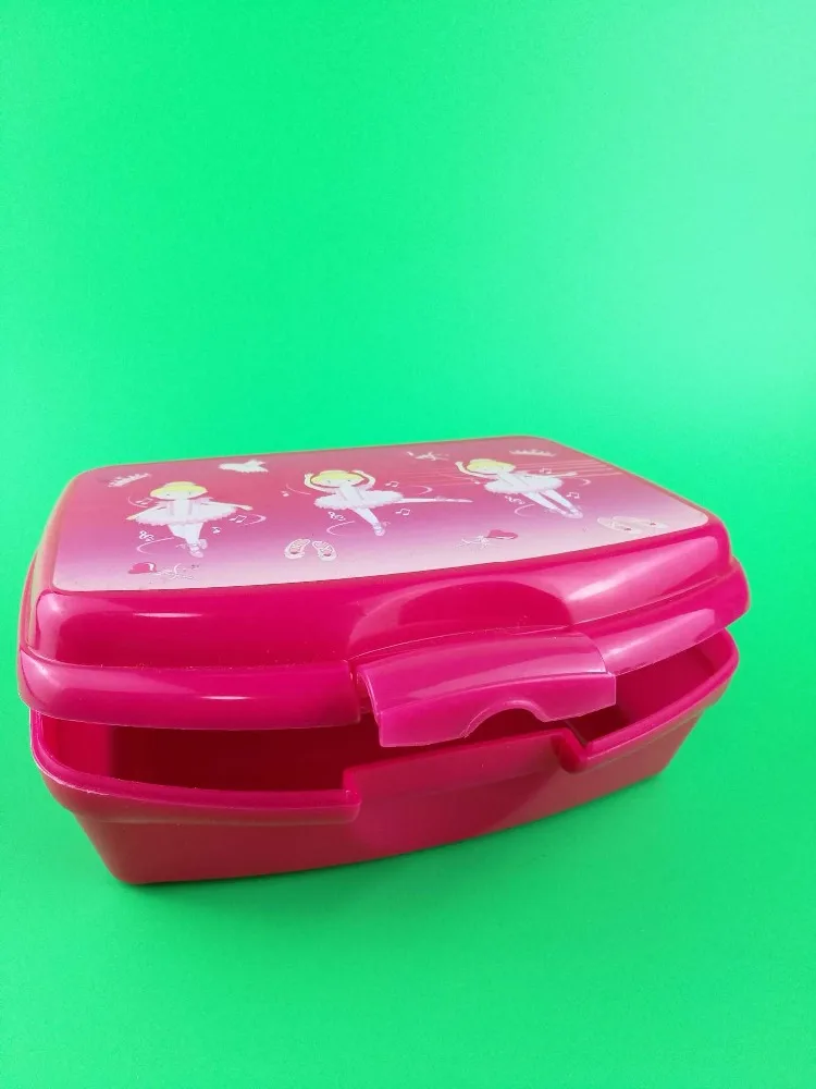 BPA free Kids Plastic Lunch Box Set With Sipper Bottle