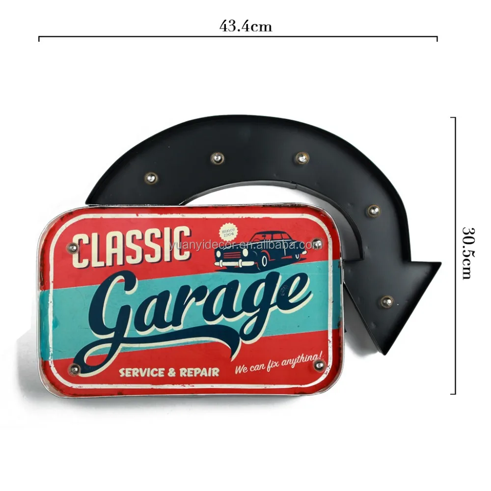 
High Quality Exit Metal Arrow Light Sign Custom 