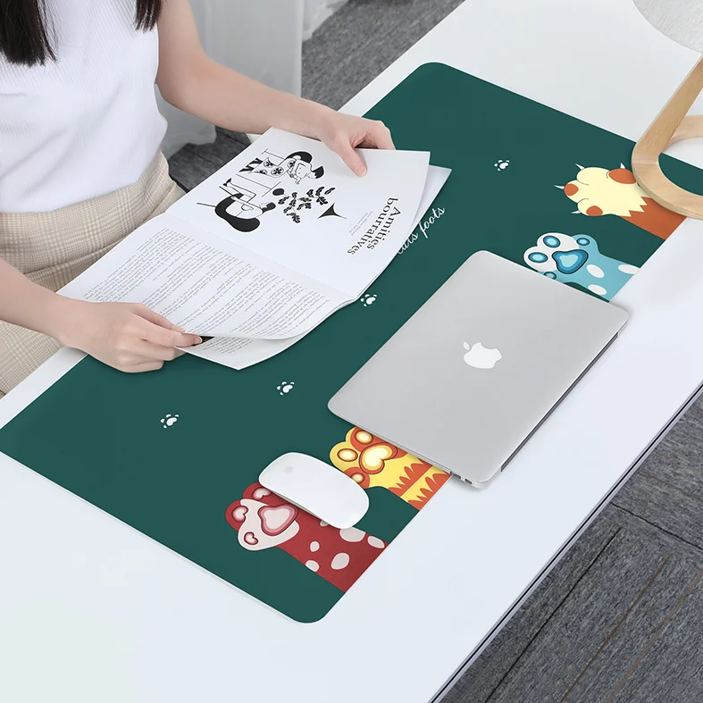 BUBM Custom Logo Printed PU Leather Mouse pad