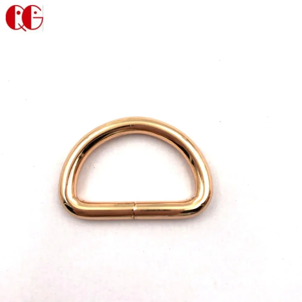 Factory Direct 1 inch  1/2 inch  Silver Gold metal D ring  webbing straps loop ring for bags belt Buckle Sewing for bag clothes