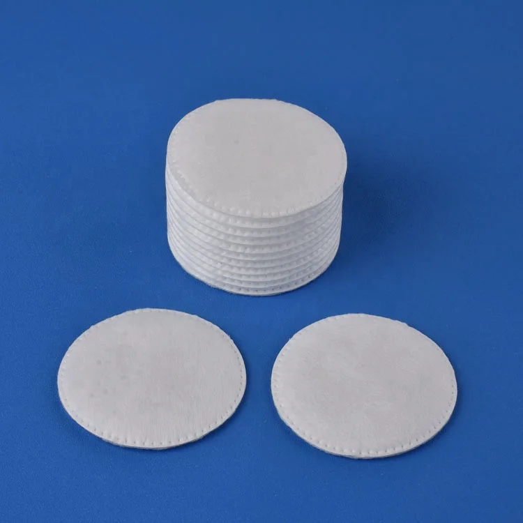 3 layer circular organic cotton remover pad