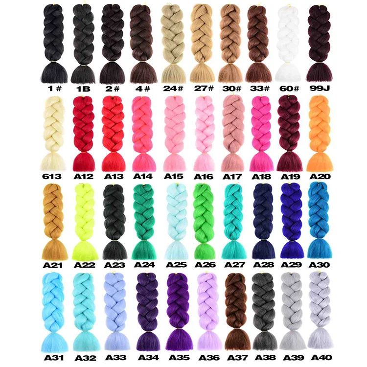 Aisi Hair Hotselling Synthetic Ombre Braiding Hair 48 Inch Jumbo Box Braids for Making Small Twist Braiding Hair Extensions