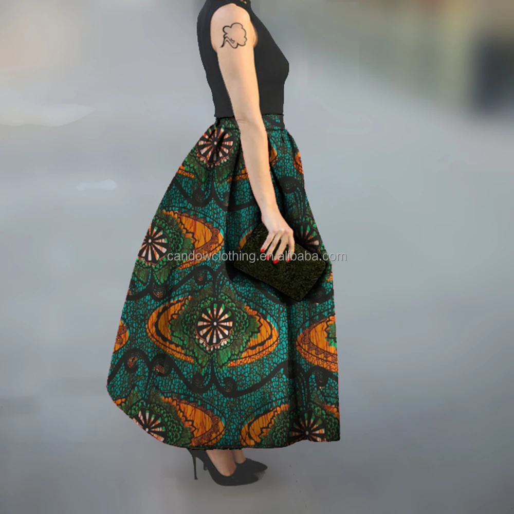 Custom manufactured womens african kitenge clothes designs lady skirts