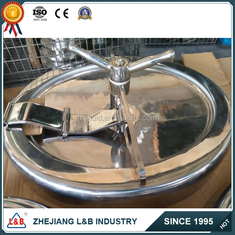 stainless steel tank parts circular square elliptic type pressure or non pressure hand-hole/Manhole Covers, customized man-way