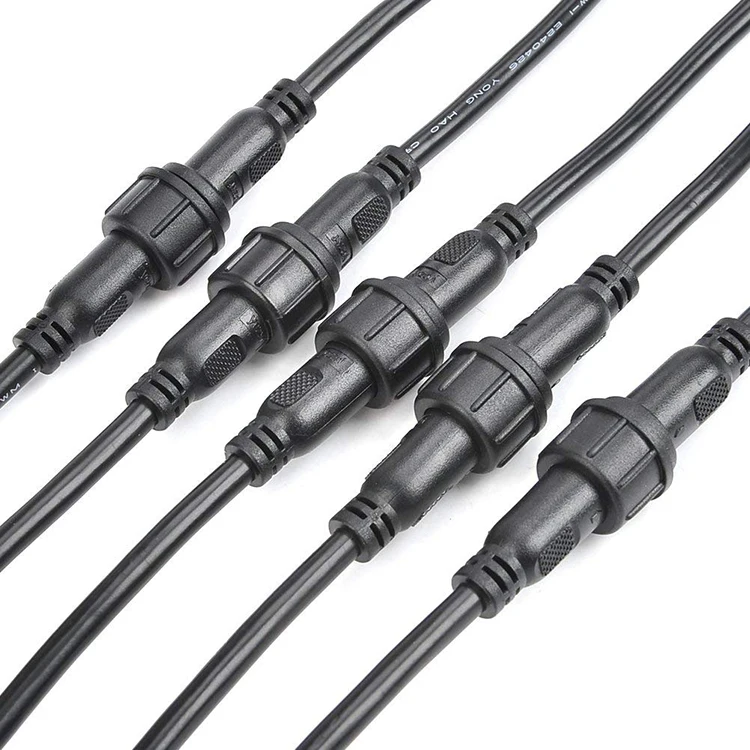 IP65 M6 M7 M8 M12 M14 M15 M16 2 Pin 3 Pin Waterproof Connector for LED Lighting
