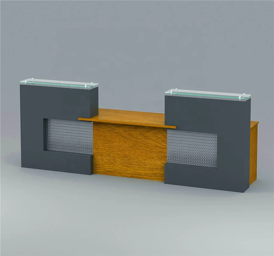 Antique fitness center 2 person reception desk (HX-8NE080)