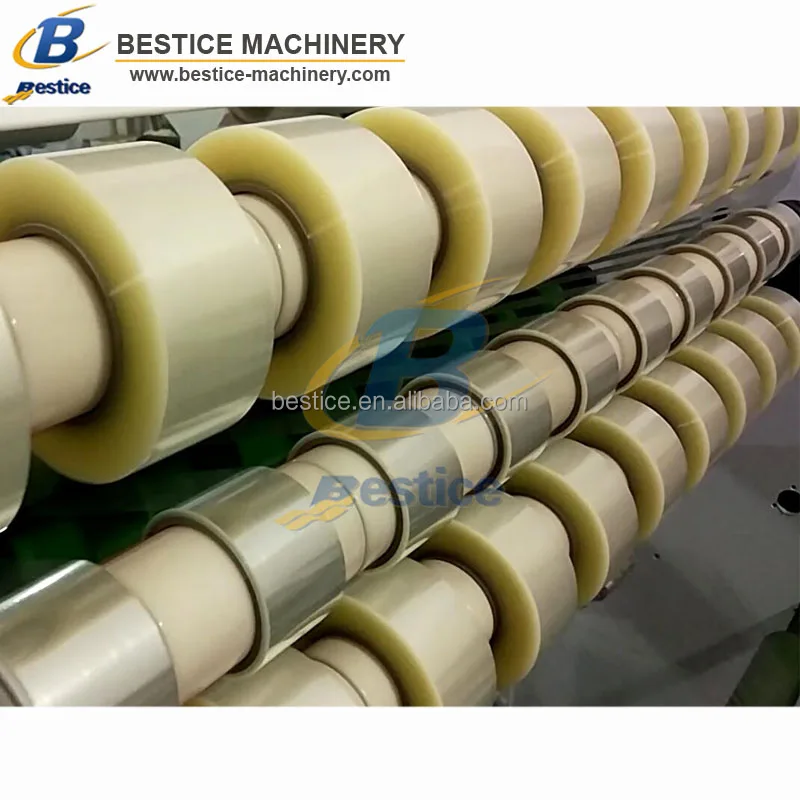 Jumbo roll auto gum tape slitting rewinding machine